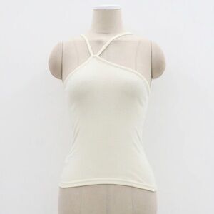 LEWKIN Asymmetrical Light Beige Tank Top